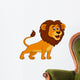 Cute lion cartoon Wall Decal