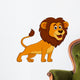 Cute lion cartoon Wall Decal