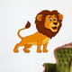 Cute lion cartoon Wall Decal