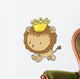 Cute Lion Cub Prince Wall Decal