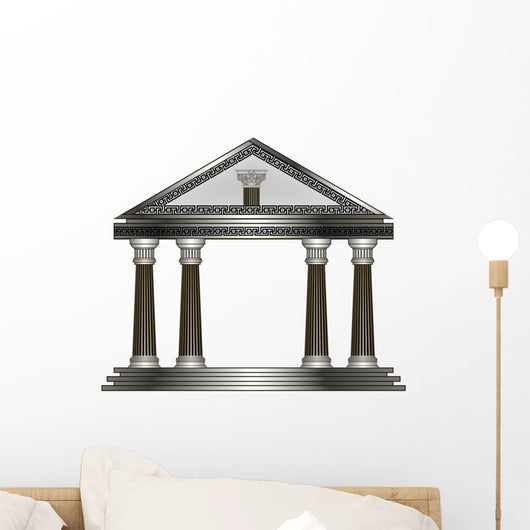 Greek Temple Eps10 Vector Wall Decal