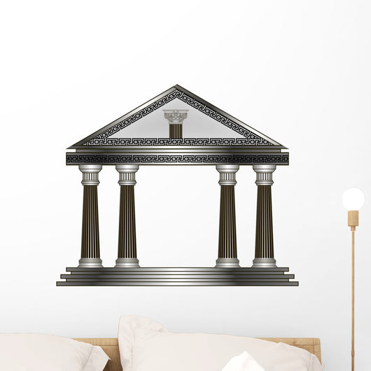 Greek Temple Eps10 Vector Wall Decal