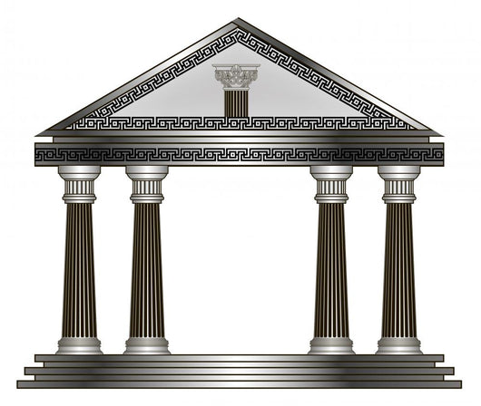 Greek Temple Eps10 Vector Wall Decal