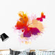 Colorful splashes butterflies Wall Decal