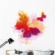 Colorful splashes butterflies Wall Decal