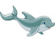 Swimming Dolphin Wall Decal