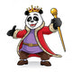 Panda King Wall Decal