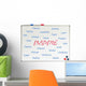 Inspire Word Cloud Wall Mural