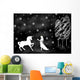 Unicorn and Princess Wall Mural