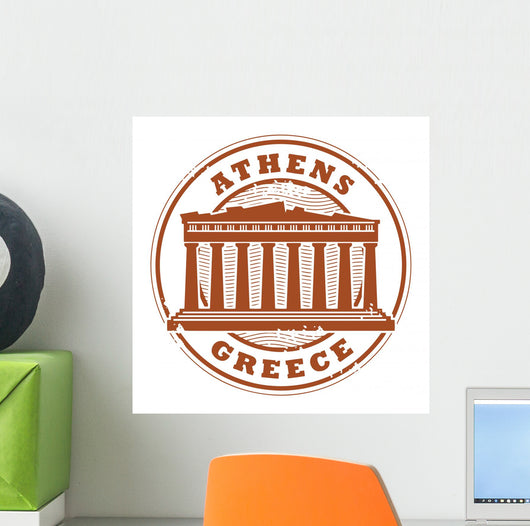 Grunge Rubber Stamp With Words Wall Decal