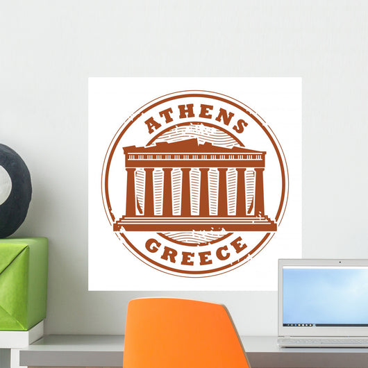 Grunge Rubber Stamp With Words Wall Decal