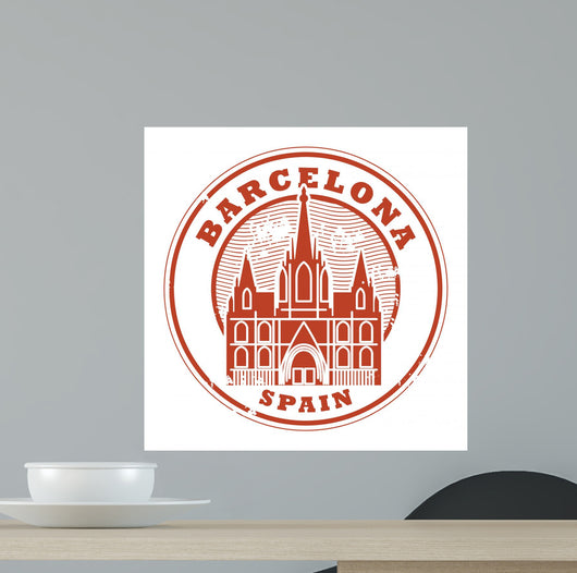 Grunge Rubber Stamp Wall Decal