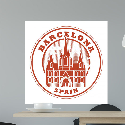 Grunge Rubber Stamp Wall Decal