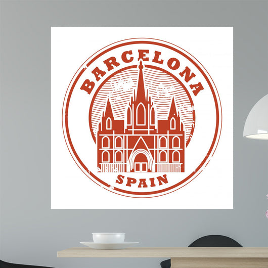 Grunge Rubber Stamp Wall Decal