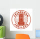 Stamp with the name of Edinburgh, Scotland written inside Wall Decal