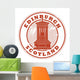 Stamp with the name of Edinburgh, Scotland written inside Wall Decal
