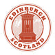 Stamp with the name of Edinburgh, Scotland written inside Wall Decal