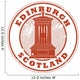 Stamp with the name of Edinburgh, Scotland written inside Wall Decal