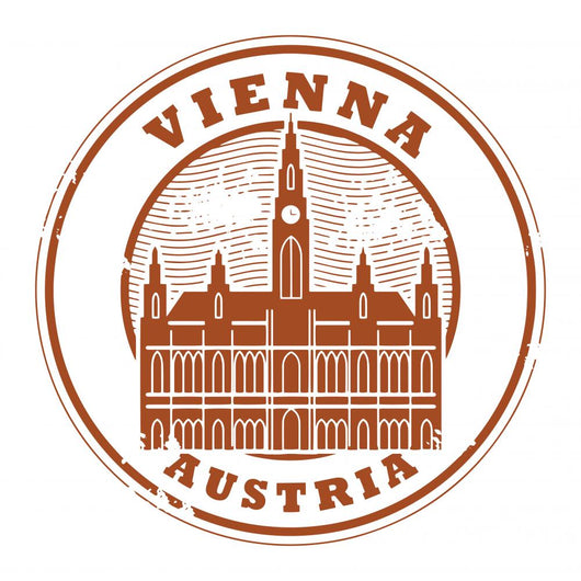 Vienna Austria Grunge Stamp Wall Decal