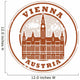 Vienna Austria Grunge Stamp Wall Decal