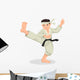 Cartoon illustration of karate boy Wall Decal