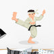 Cartoon illustration of karate boy Wall Decal