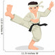 Cartoon illustration of karate boy Wall Decal