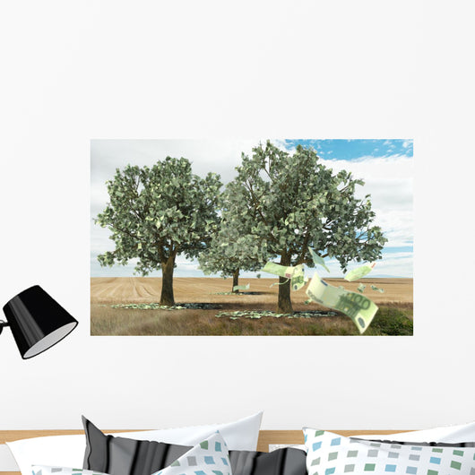Money Growing Trees Wall Mural