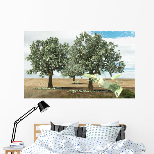 Money Growing Trees Wall Mural