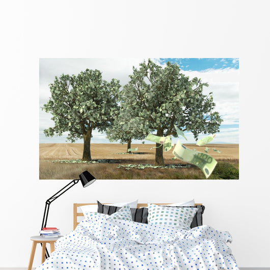 Money Growing Trees Wall Mural