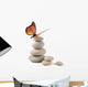 Balanced Stones with Butterfly