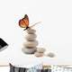 Balanced Stones with Butterfly