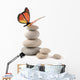 Balanced Stones with Butterfly