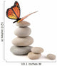 Balanced Stones with Butterfly