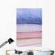 Blue White and Pink Towel in Bath Wall Mural