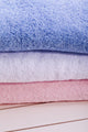 Blue White and Pink Towel in Bath Wall Mural
