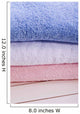 Blue White and Pink Towel in Bath Wall Mural