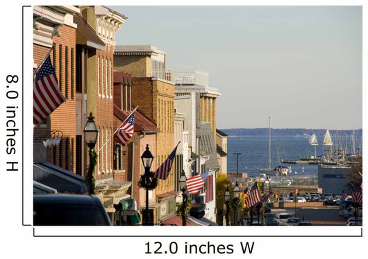 Annapolis Maryland Main Street Wall Mural