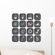 Chemistry Icons Wall Decal