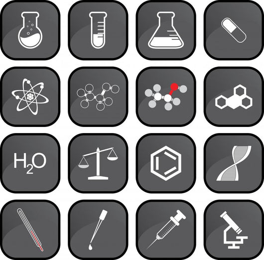 Chemistry icons Wall Decal