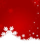 Abstract Snow Flakes Red