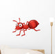Cute Ant Cartoon Wall Decal