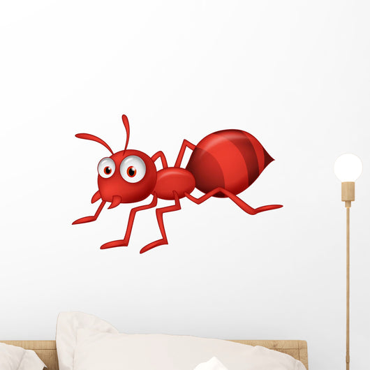 Cute ant cartoon Wall Decal