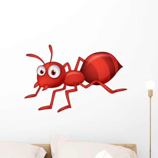 Cute ant cartoon Wall Decal