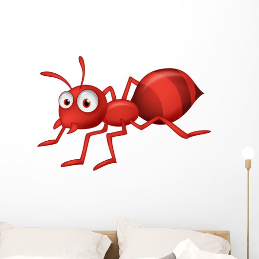 Cute ant cartoon Wall Decal