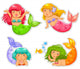 little mermaids Wall Decal