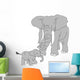 Elephants Wall Mural