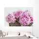 Pink Paeonia Flowers Wall Mural