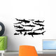 massive shark silhouette Wall Decal
