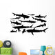 massive shark silhouette Wall Decal